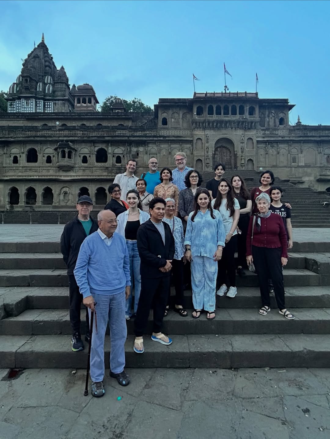 IndoreCab group tour at Ahilya Fort, Maheshwar